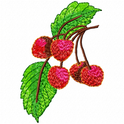 Cherry Embroidery Design 10 Cherry Embroidery Design 10